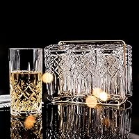 Vista 7 de binsakao Highball Glasses Collins - Juego de 6 bebidas altas, vasos de 12 onzas para bebidas, agua, cerveza, refrescos