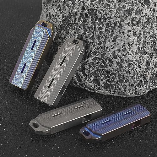 Miniatura 3 de WANERSEN Silbato de supervivencia de emergencia de titanio, silbato de seguridad fuerte de hasta 120 decibelios para entrenamiento de árbitros,