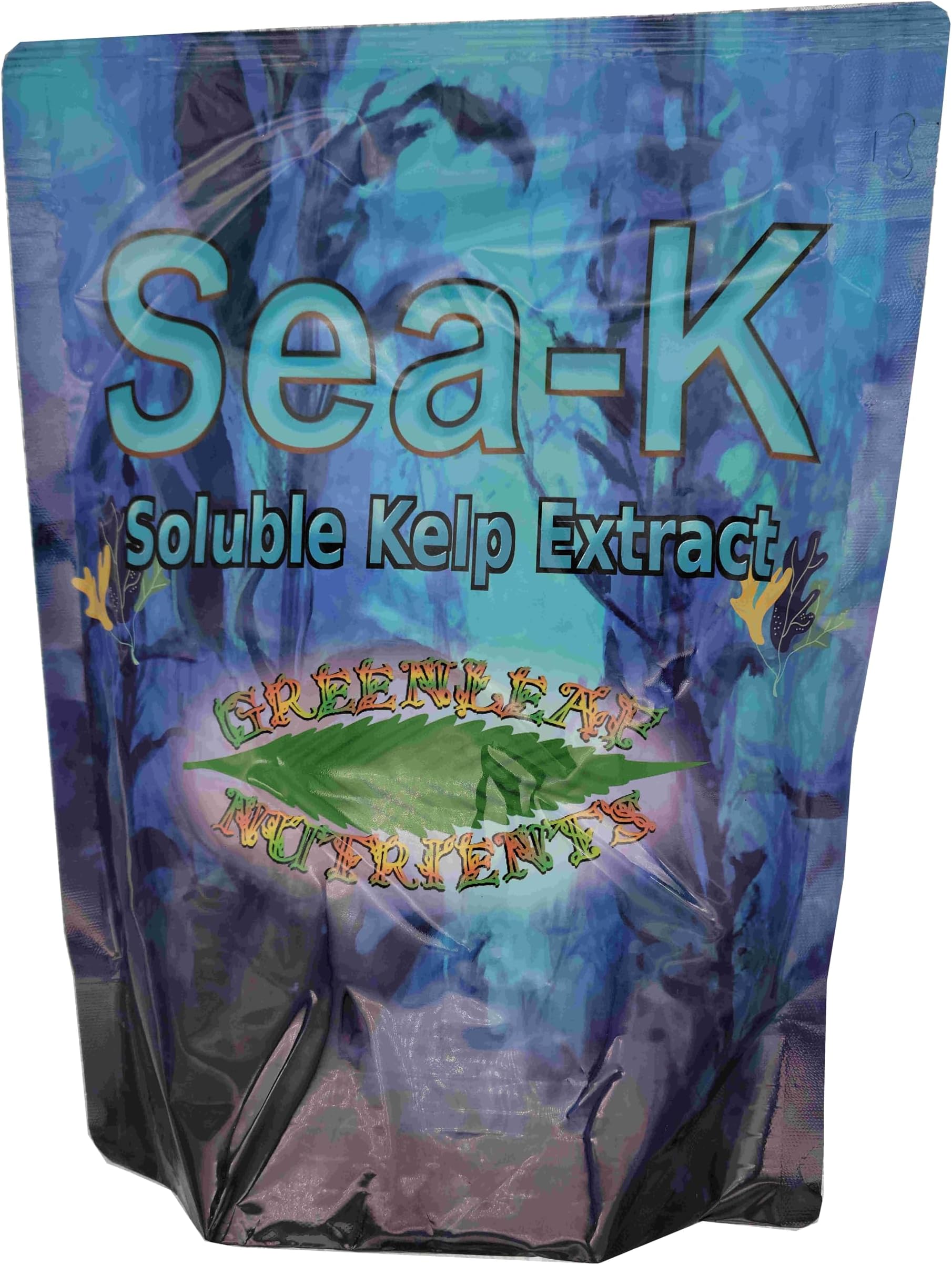 Organic Sea-K for Plants Seaweed and Kelp Fertilizer Supplement Concentrated Extract Powder Nutrient