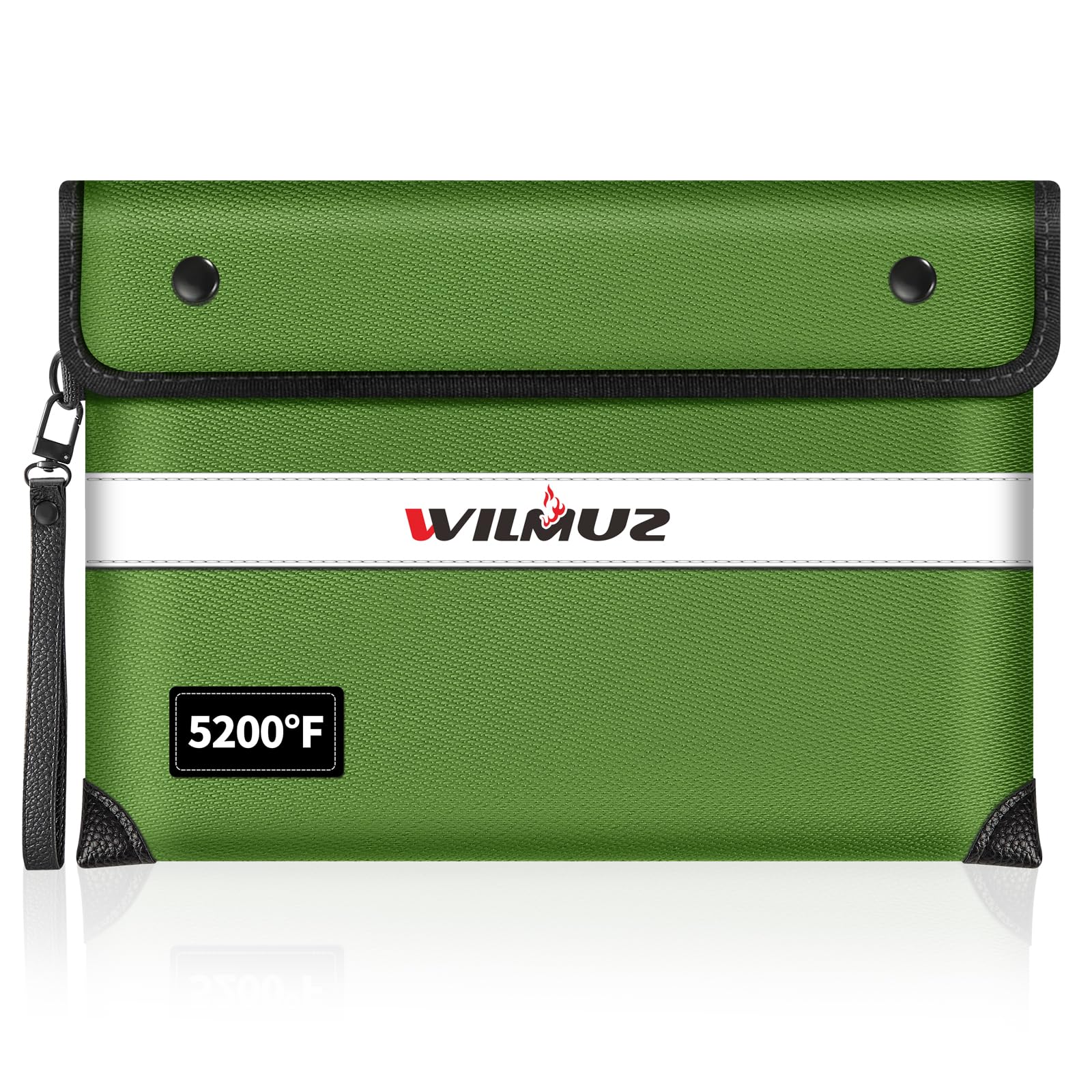 Fireproof Bag Dual Reflective Strips, Waterproof Zipper, 5200°F Heat