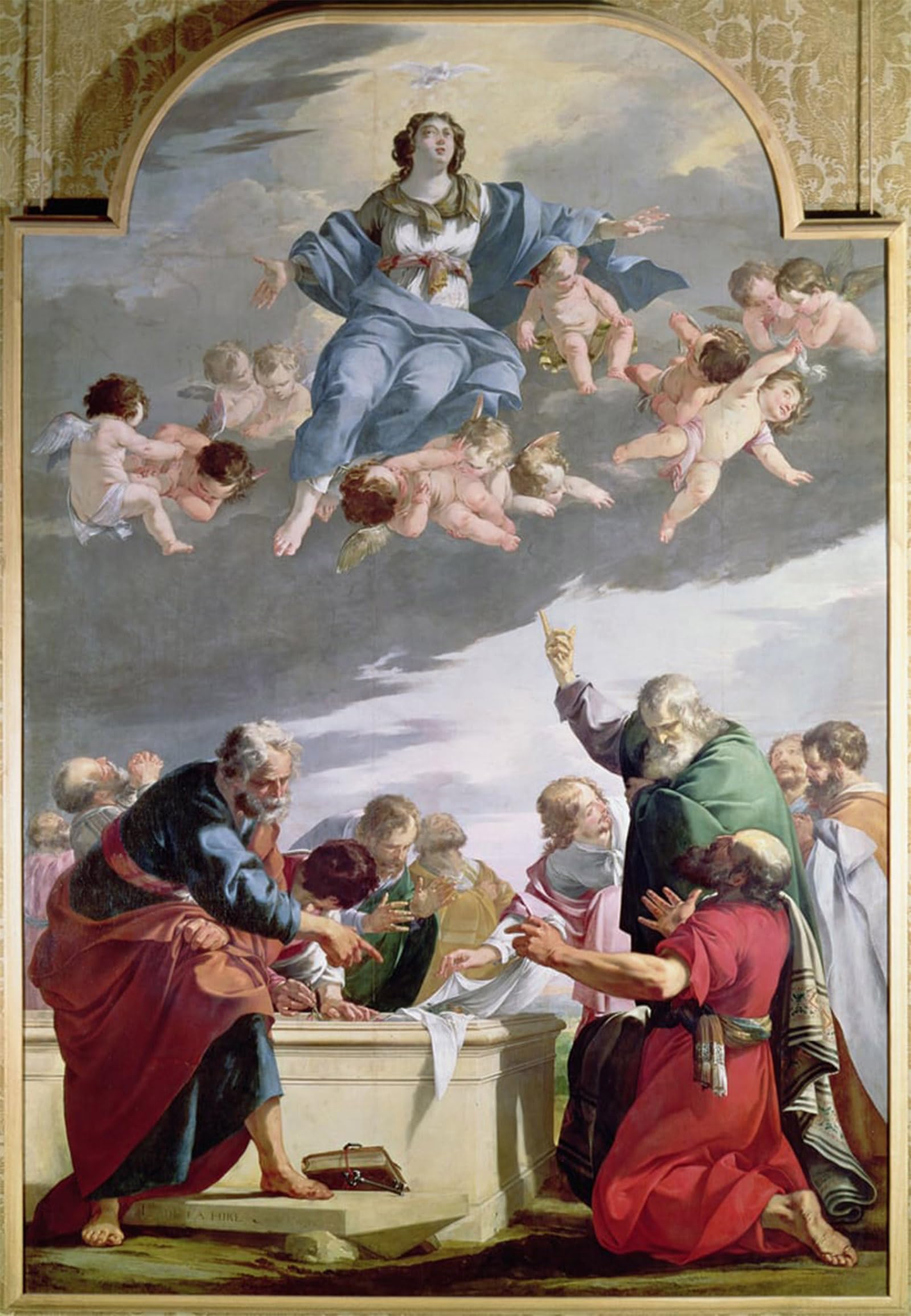 Lienzo de la Asunción de la Virgen 60x90cm para cubrir paredes vacías 5