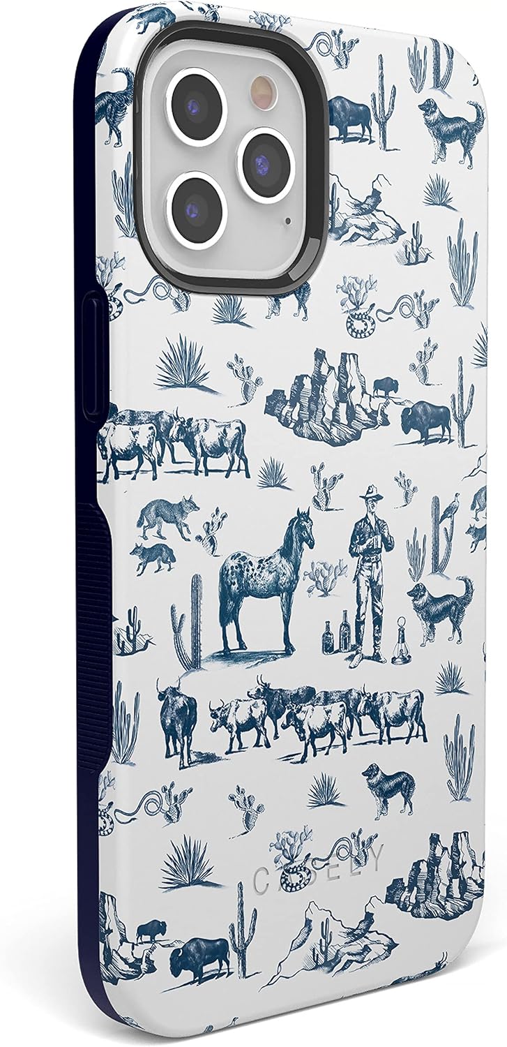 Casely iPhone 12 Pro Max Case | Wild West Adventure | Desert | Bold Protective Design | Compatible with MagSafe