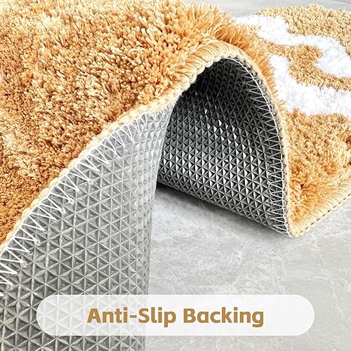 Miniatura 7 de Bonita alfombra de baño de hombre jengibre, tapete de baño de galletas de jengibre para hombre, antideslizante, decoración navideña de Navidad,