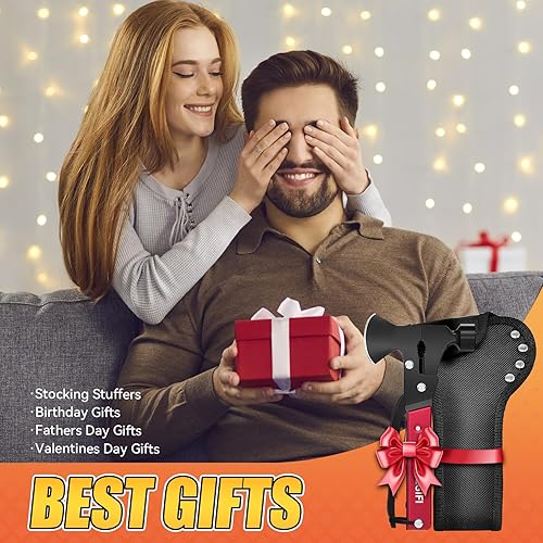 Miniatura 7 de Hacha de hacha multiherramienta 14 en 1, regalos para hombres, regalos multiherramienta para camping, senderismo, supervivencia, accesorios de