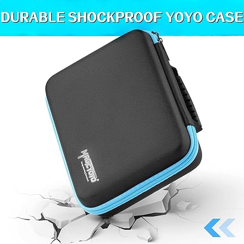 Miniatura 6 de MAGICYOYO Yoyo - Bolsa de almacenamiento de bolas, funda profesional para yoyo con doble cremallera, bolsa de transporte para yoyo con asa para