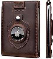 Vista 12 de SERMAN BRANDS RFID Blocking Slim Bifold Genuine Leather Minimalist Front Pocket Wallets for Men with Money Clip Thin Mens