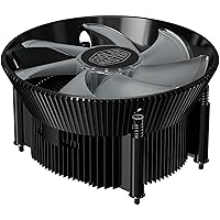 Vista 10 de Cooler Master i71C RGB Intel Low-Profile CPU Air Cooler, Anodized Black Aluminum Fins, Copper Insert Base, MF120 RGB Lighting Fan for Intel