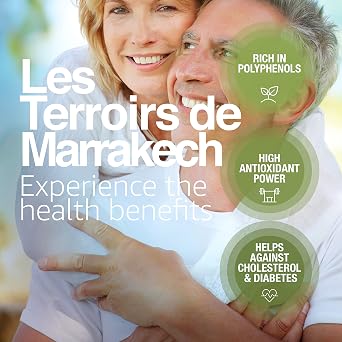 Les Terroirs de Marrakech Organic Olive Oil Extra Virgin, 8.5 fl oz | Premium Moroccan EVOO for Salads and Bread Dipping, Carbon Neutral, Smooth & Polyphenol-Rich, Trusted By Award-Winning Chefs