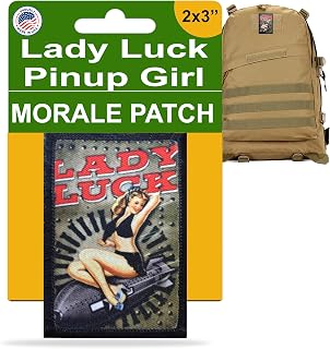 Bomber Pin Up Girl Lady Luck Patch