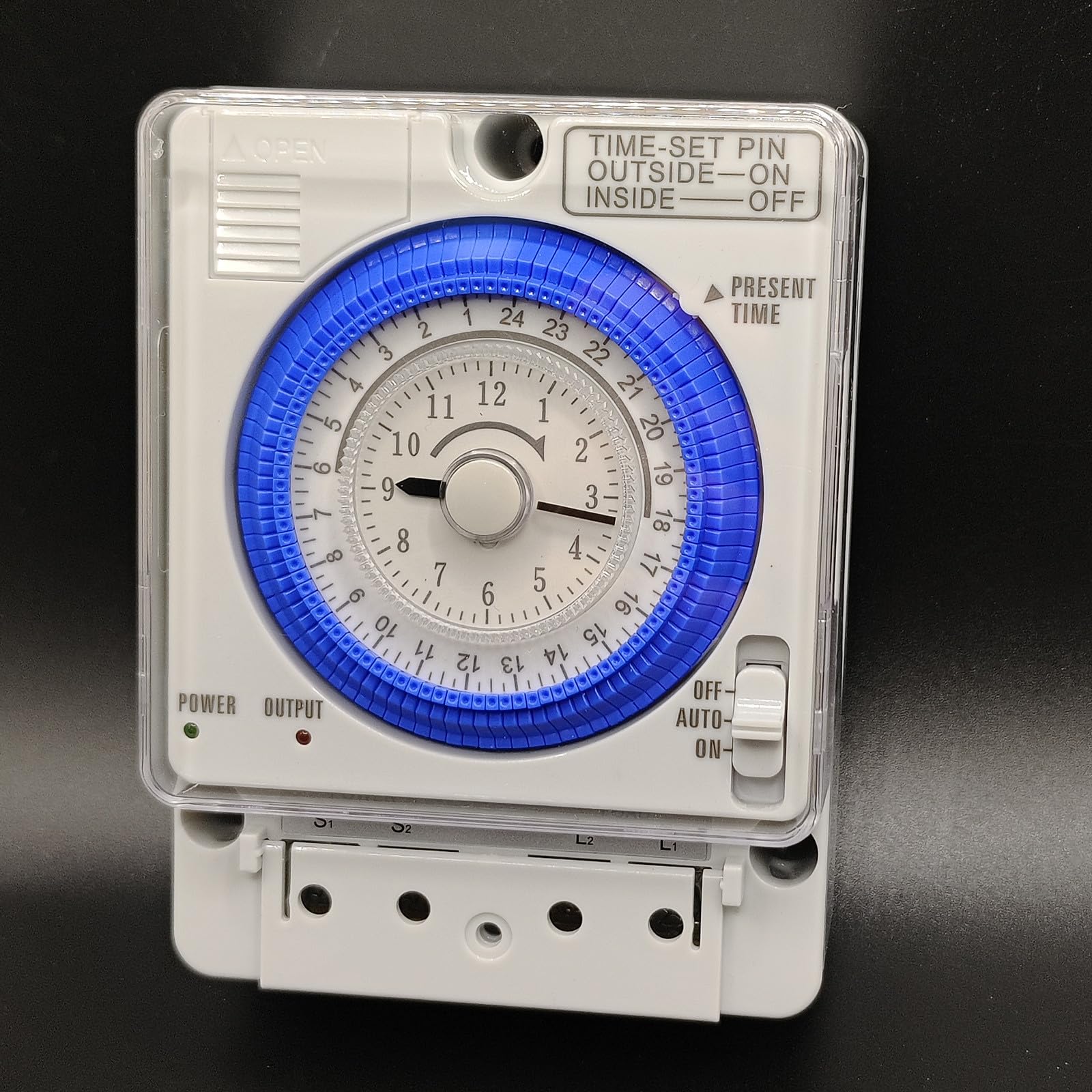 LALAFINA Temporizador Mecánico de Cocina Multifuncional 48vac/DC, Interruptor Temporizador de Conmutación Preciso y Portátil para Control Hornear y Cocinar, Uso Doméstico E Industrial
