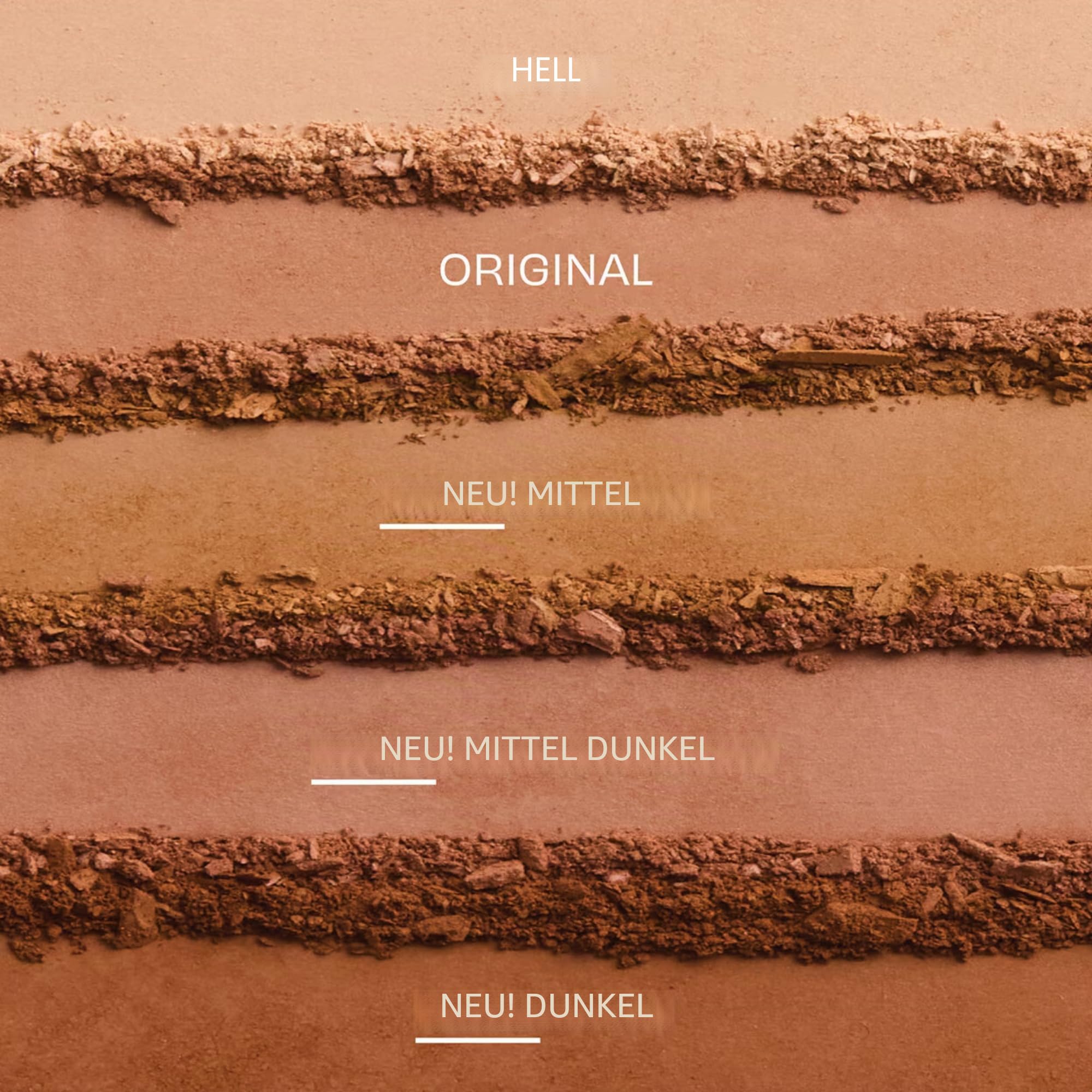 Bronzefarben, Bronze-Puder. Benefit