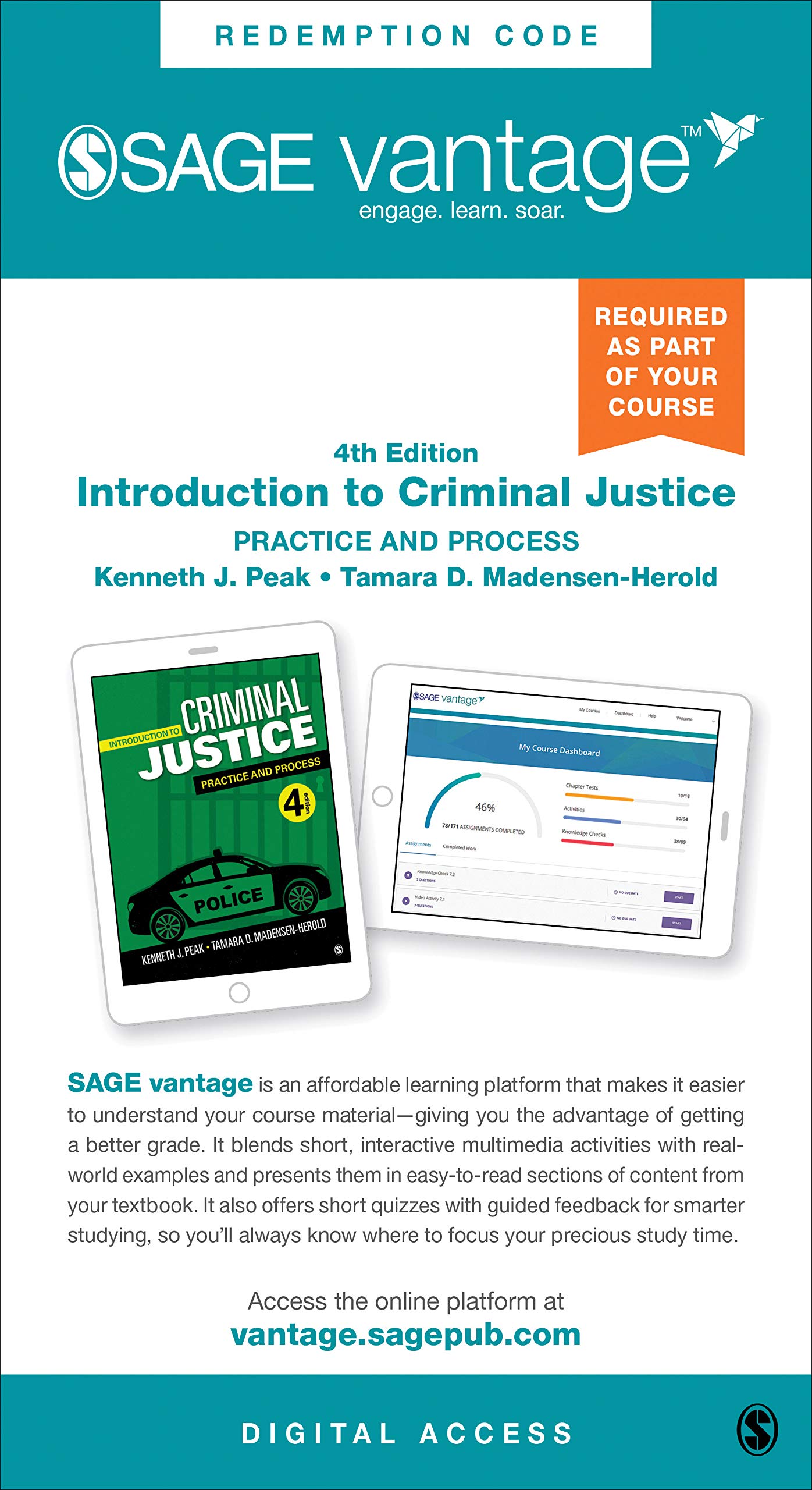Introduction to Criminal Justice: Vantage Shipped Access Card: Practice and Process