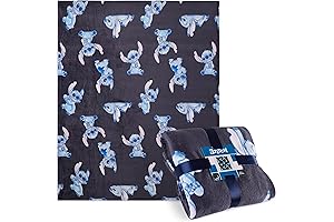 Cozy Stitch Throw Blanket: Snuggle Up with Disney Magic