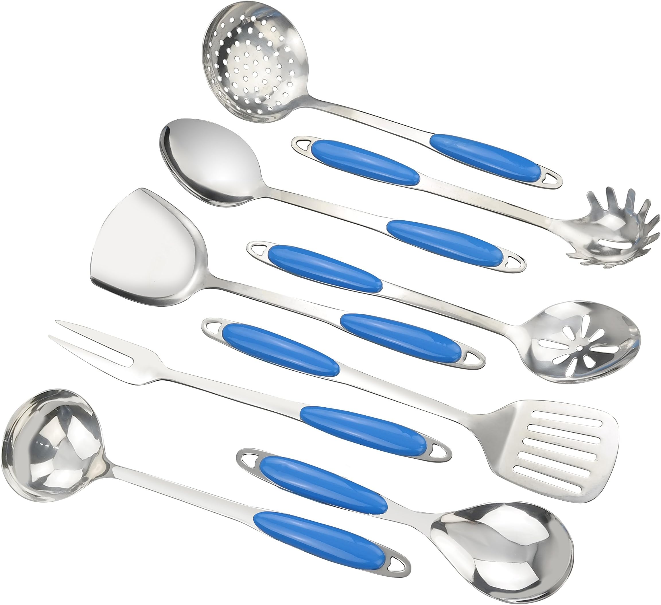 Ggbin Kitchen Utensil Set, Cooking Utensils Stainless Steel Kitchen Gadgets, 9-Piece, F