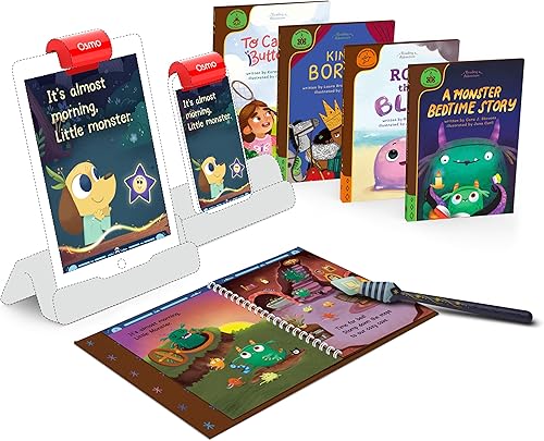 Osmo - Aventura de lectura - Lector emergente para iPad - Edades de 5 a 7 años construye competencia de lectura fonética fluidez comprensión y