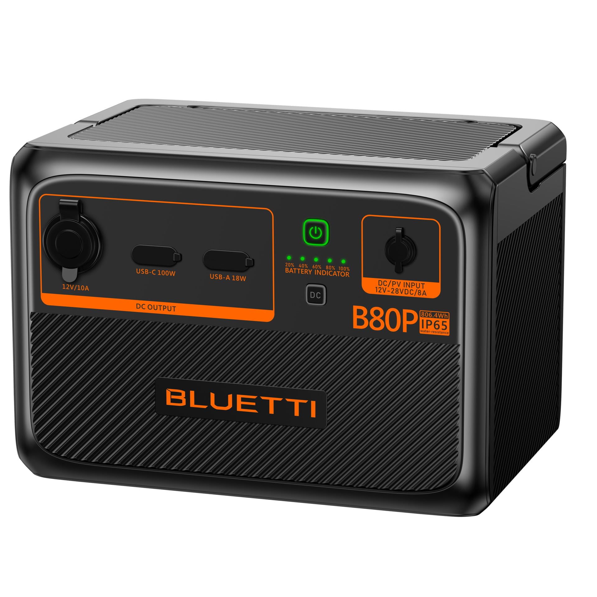 Bluetti Expansion Battery B80P Batterie supplémentaire 2048 Wh pour AC200P/AC200MAX Augmente Votre Alimentation