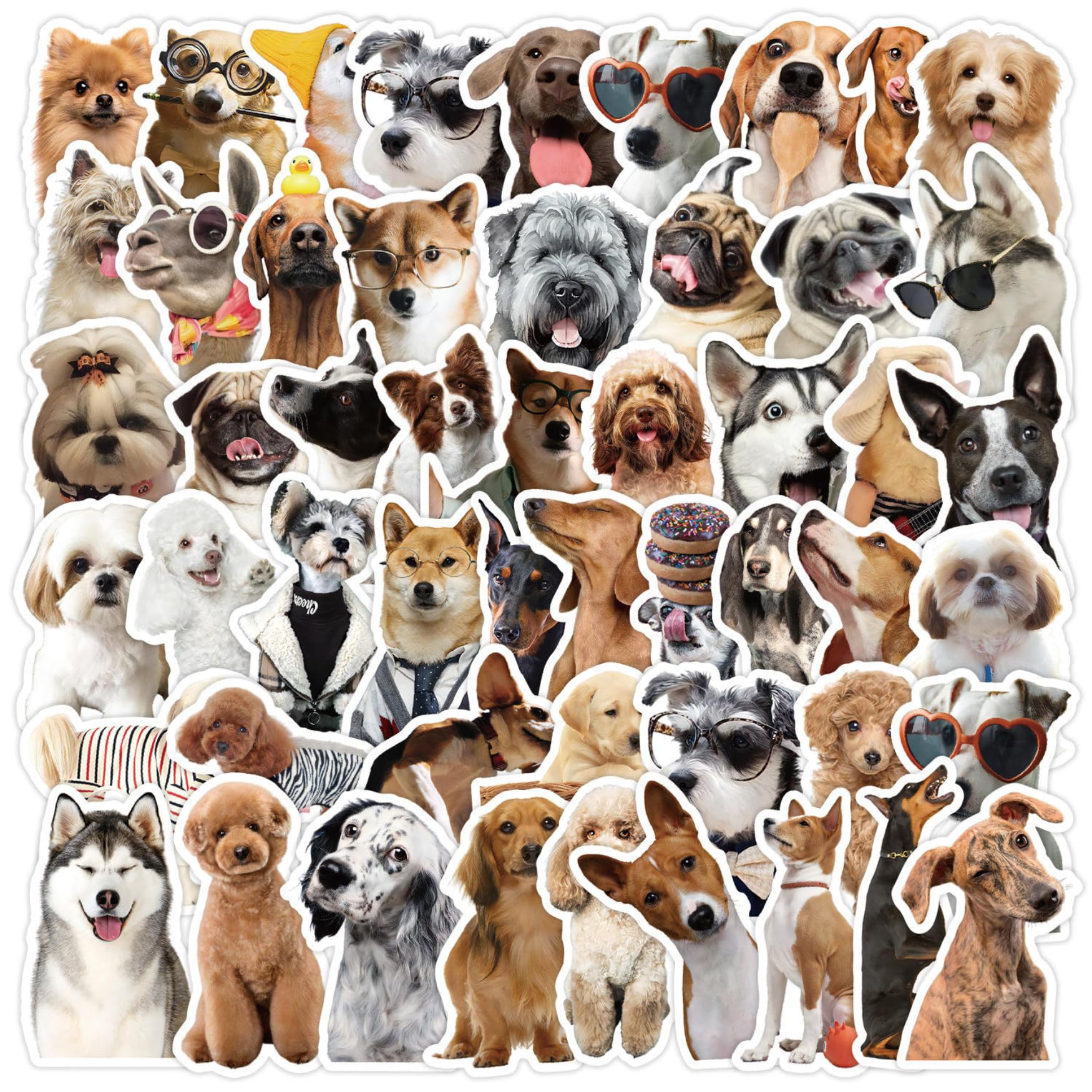 Hntr Dog Hntr® Stickers | 50 Cute Stickers For Scrapbooking, Journals & Laptops | Themed Gifts
