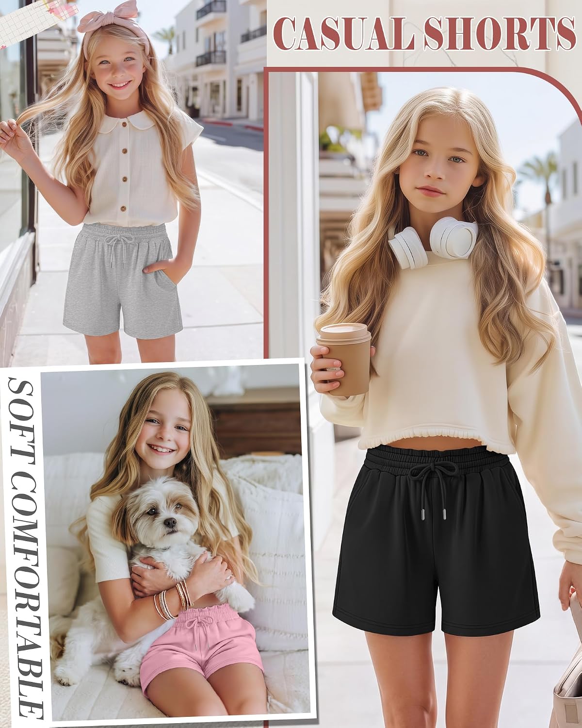 3 Pack Girls' Shorts