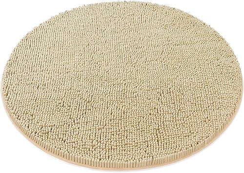 Miniatura 221 de Tapete de baño extra largo de felpilla suave, tapete de microfibra absorbente, lavable a máquina y antideslizante para puerta, baño, habitación