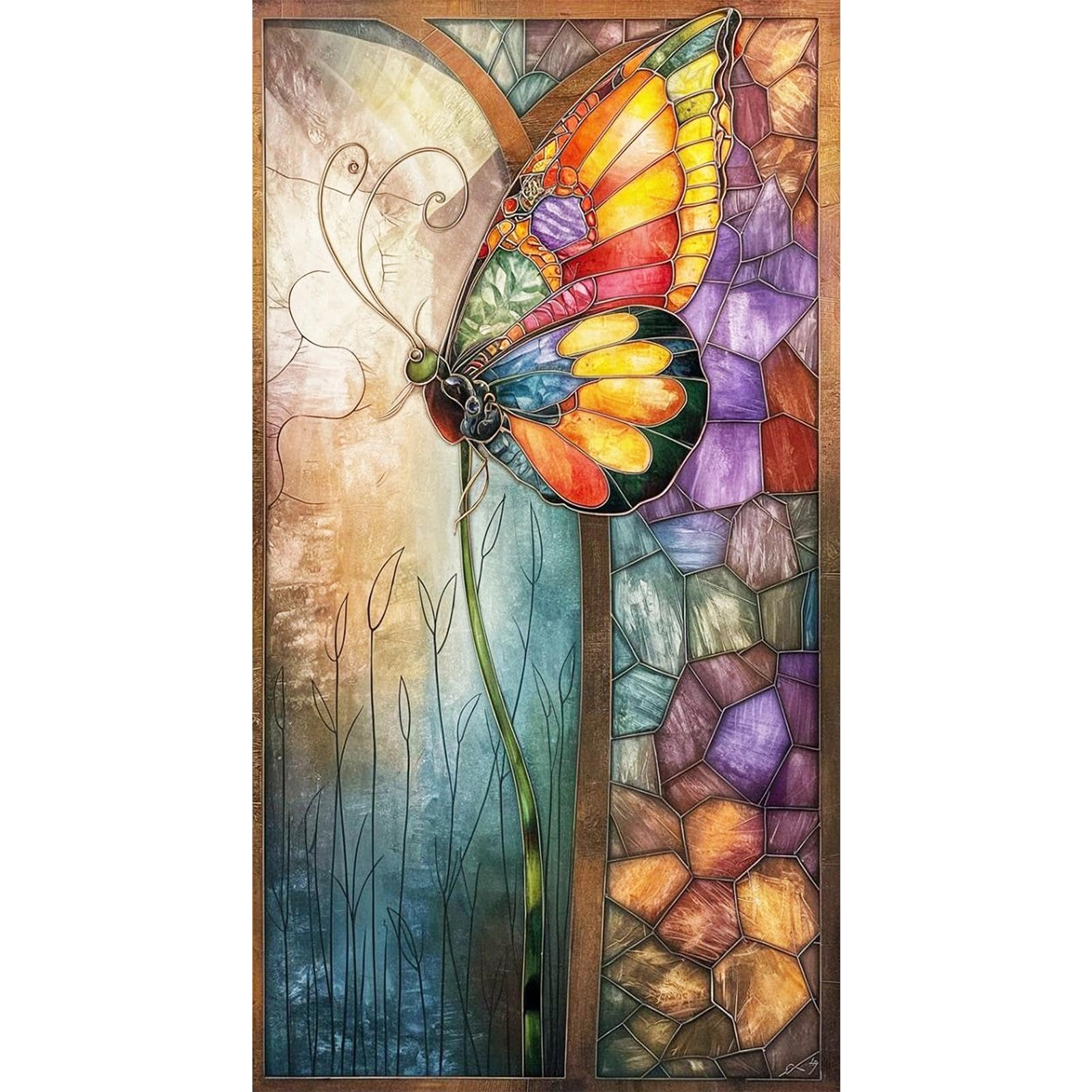 YALKIN DIY Diamond Painting Kits for Adults, Large Diamond Art with Round Drills Full Drill Gem Big Painting Set for Home Wall and Gifts 16 x 28 inch (40x70CM)