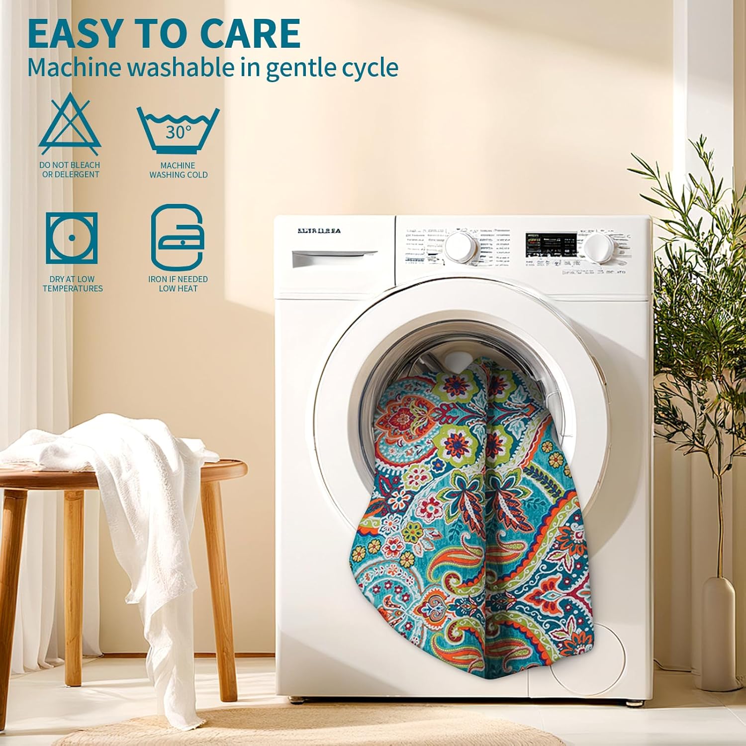 TWINRUN Cotton Quilt King, 3 Pieces Cotton King Quilt Bedding Set (98 x 106 Inch) for Fall Bedding, Lightweight Bedspreads King Size for Bed, Floral Coverlet for All Seasons - Image 7