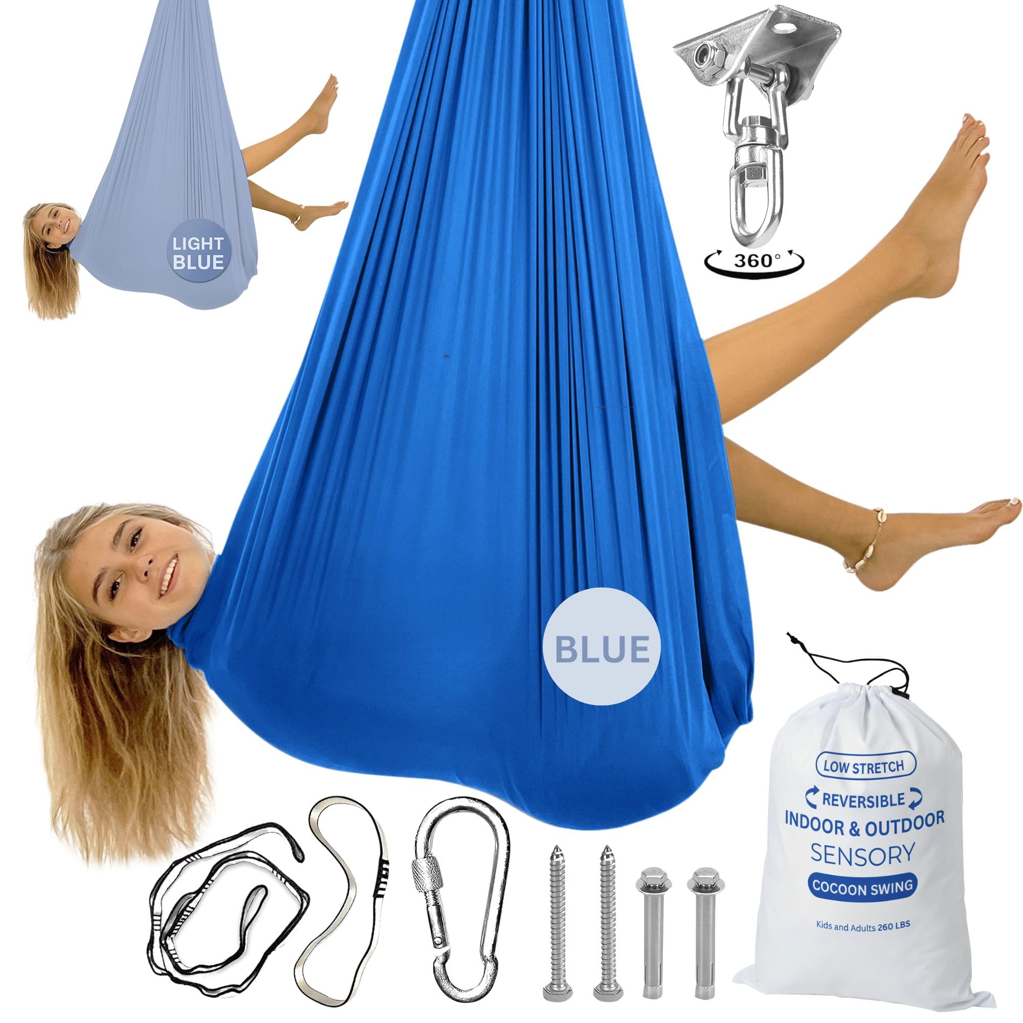 saya-handmade38 Amazon.com: Bradoro Double Layer Reversible Sensory Swing