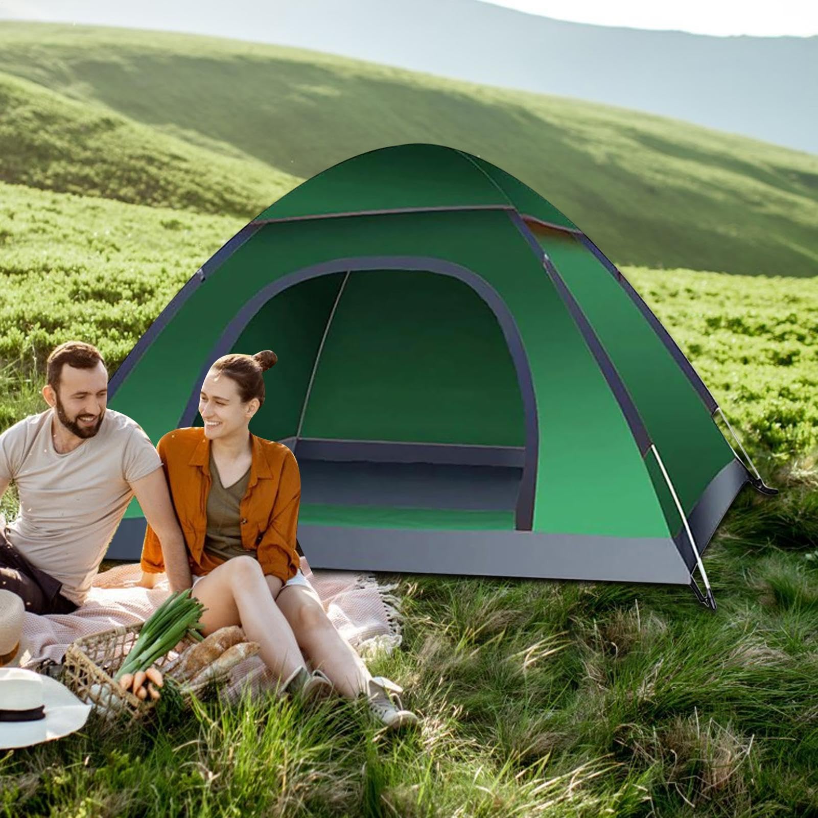 Tende Da Campeggio Solare Pieghevole Con Protezione Raggi UV | Tenda Da Spiaggia Per Sport Outdoor E Attività All'Aria Aperta, Backpacking, Viaggi, Escursionismo, Pesca E Picnic Per 2-3