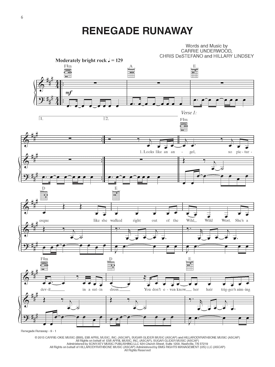 Carrie Underwood -- Storyteller: Piano/Vocal/Guitar