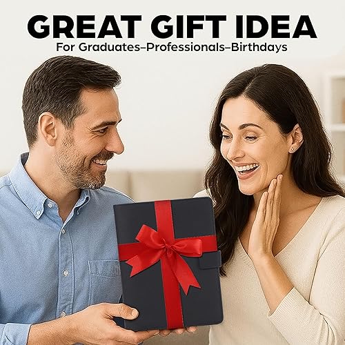 Miniatura 8 de Trailblaze Funda de cuero para cuaderno compatible con Rocketbook  Cuaderno de lujo de cuero para hombres y mujeres  Organizador de cartera con