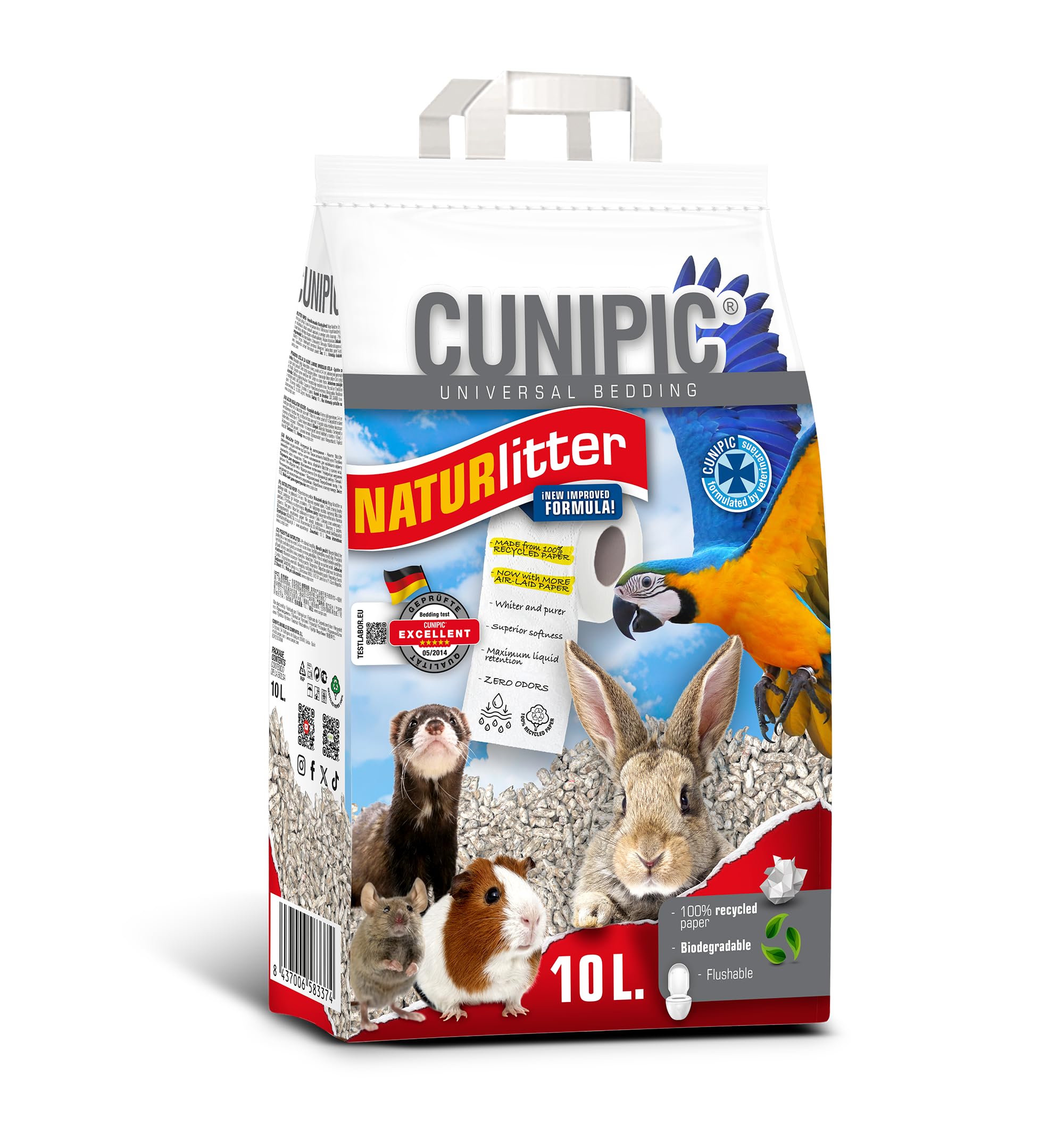 Cunipic Naturlitter ekologiczne łóżko papierowe, 10 l