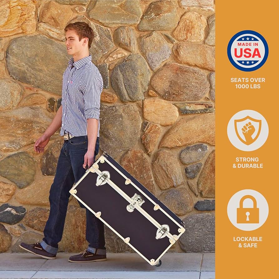 Amazon.com: Rhino Trunk & Case Small Essential Trunk With Wheels