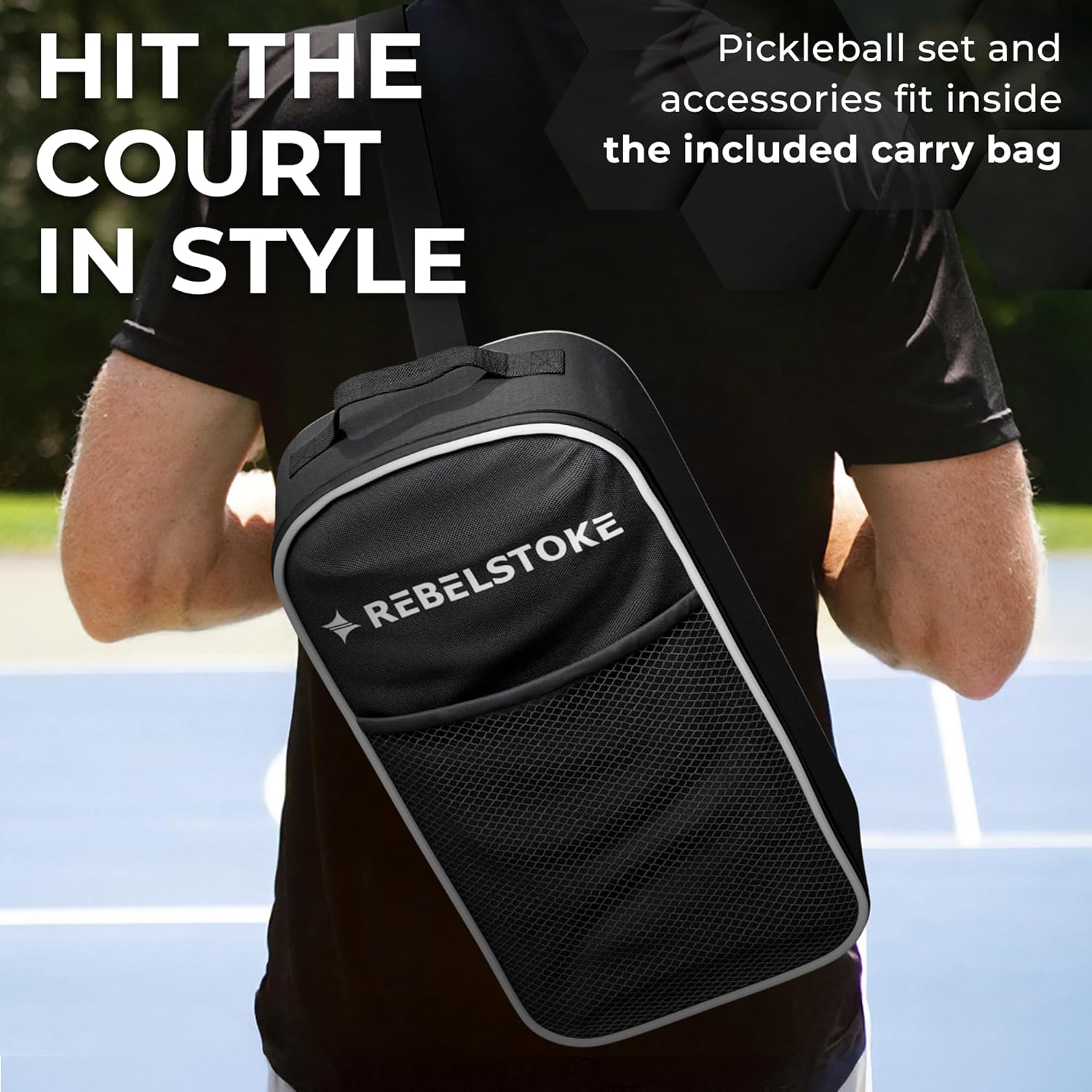 Complete Pickleball Set of 4 with Bag, Pickle Ball Paddle Set of 4, Designed in The USA, Pickleball Racket for Adults Comfort Grip, Indoor Outdoor Pickle Ball Kit, Pickleball Paddles 4 Pack - Image 7