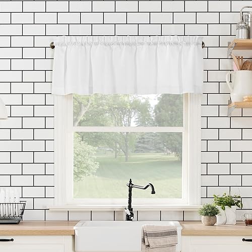 Miniatura 7 de - Fibra Martine 918 - Juego de 3 cortinas de cocina de microfibra