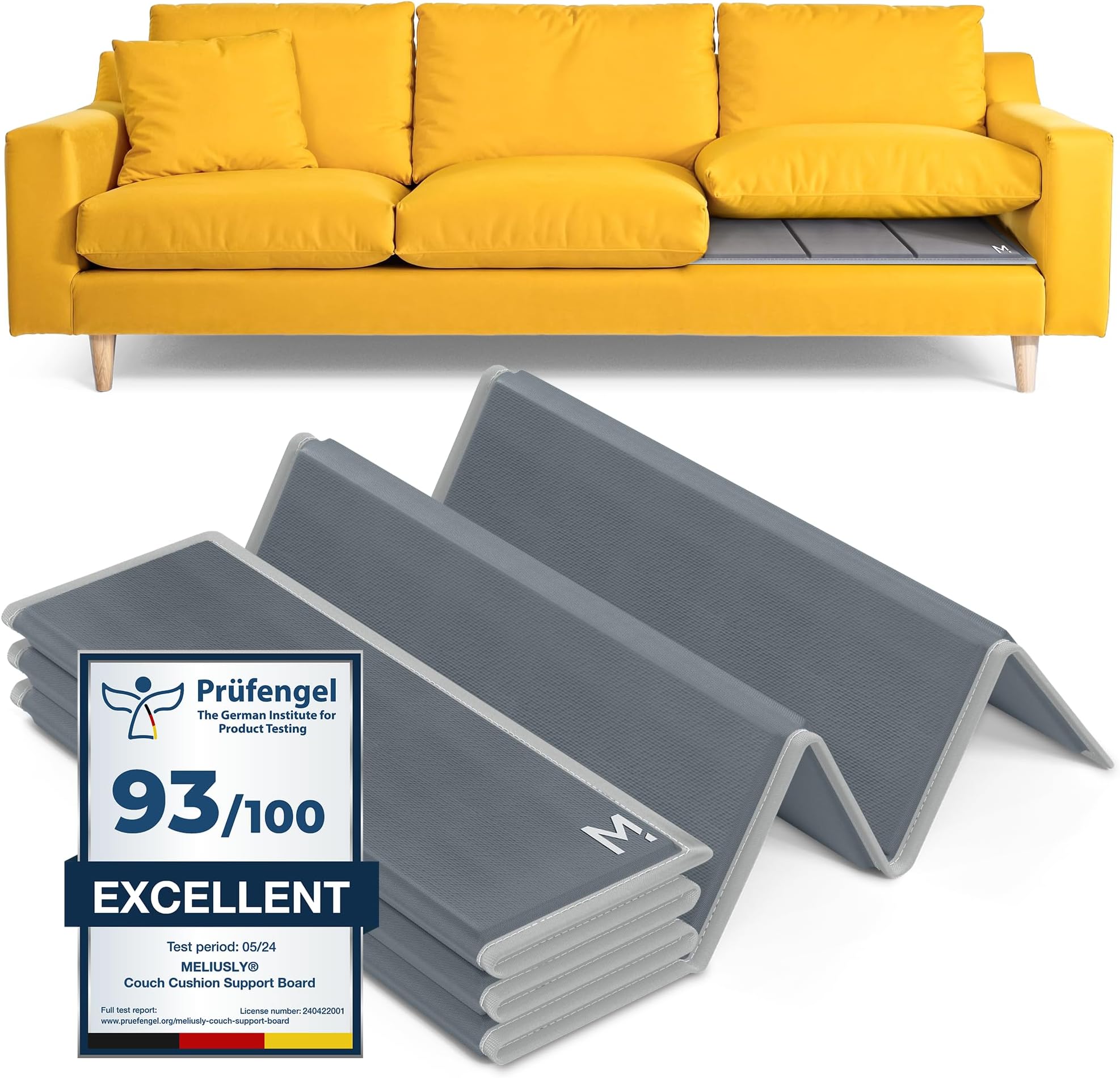 Couch Support for Sagging Cushion (24x72) Sofa Cushion Support Board for Slack Seat, Couch Cushion Support Board, Couch Cushion Support for Saggy Seat, Couch, Loveseat Support Slats