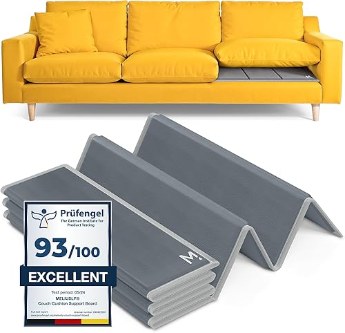 Meliusly Tabla de soporte de cojín extra ancha (24 x 48 pulgadas), soporte profundo para cojines caídos, tablero de soporte de sofá biplaza debajo