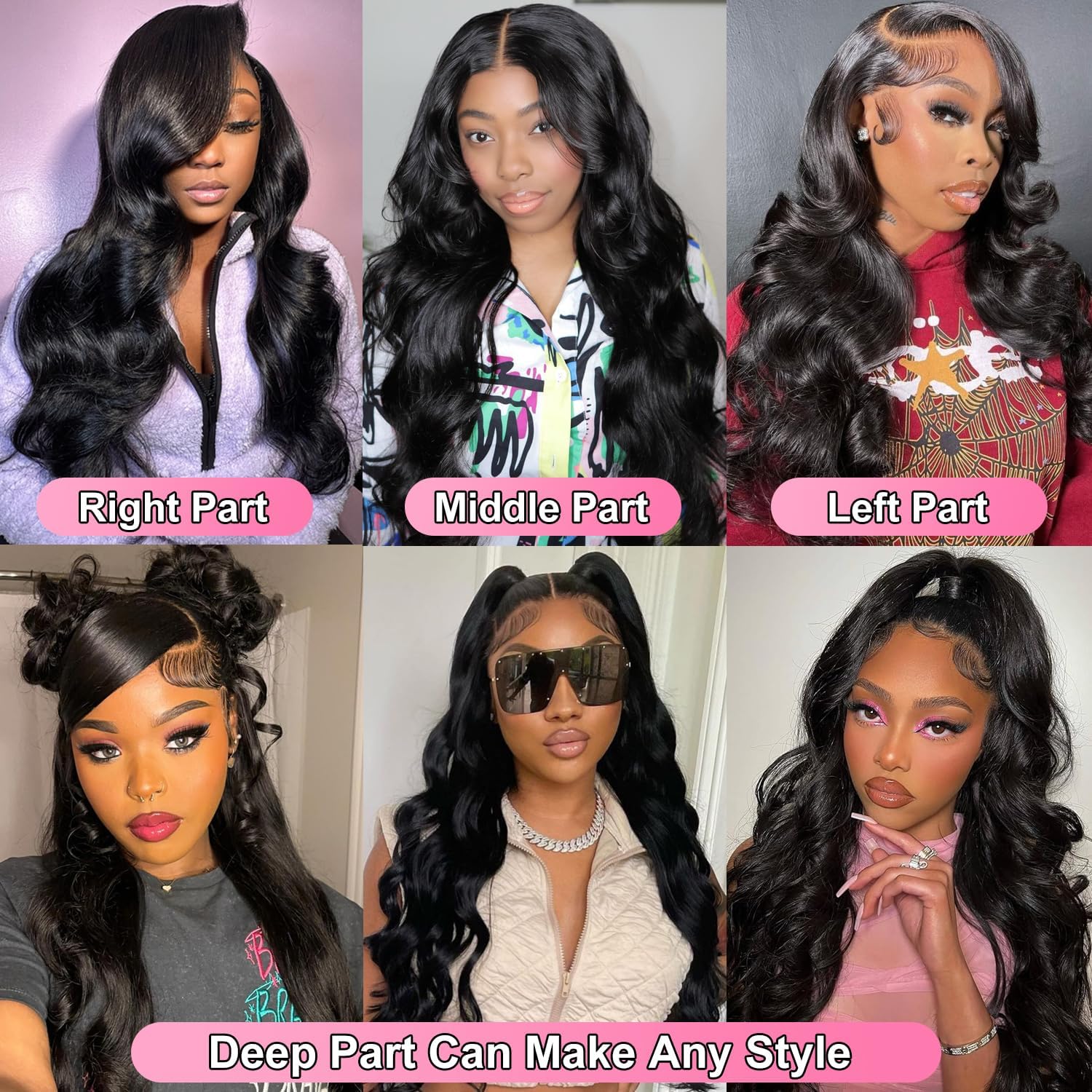 30 Inch Body Wave Lace Front Wigs Human Hair 13x6 Lace Front Wigs Human Hair HD Transparent Lace Frontal Wigs Body Wave Black Wig 200% Density for Black Women