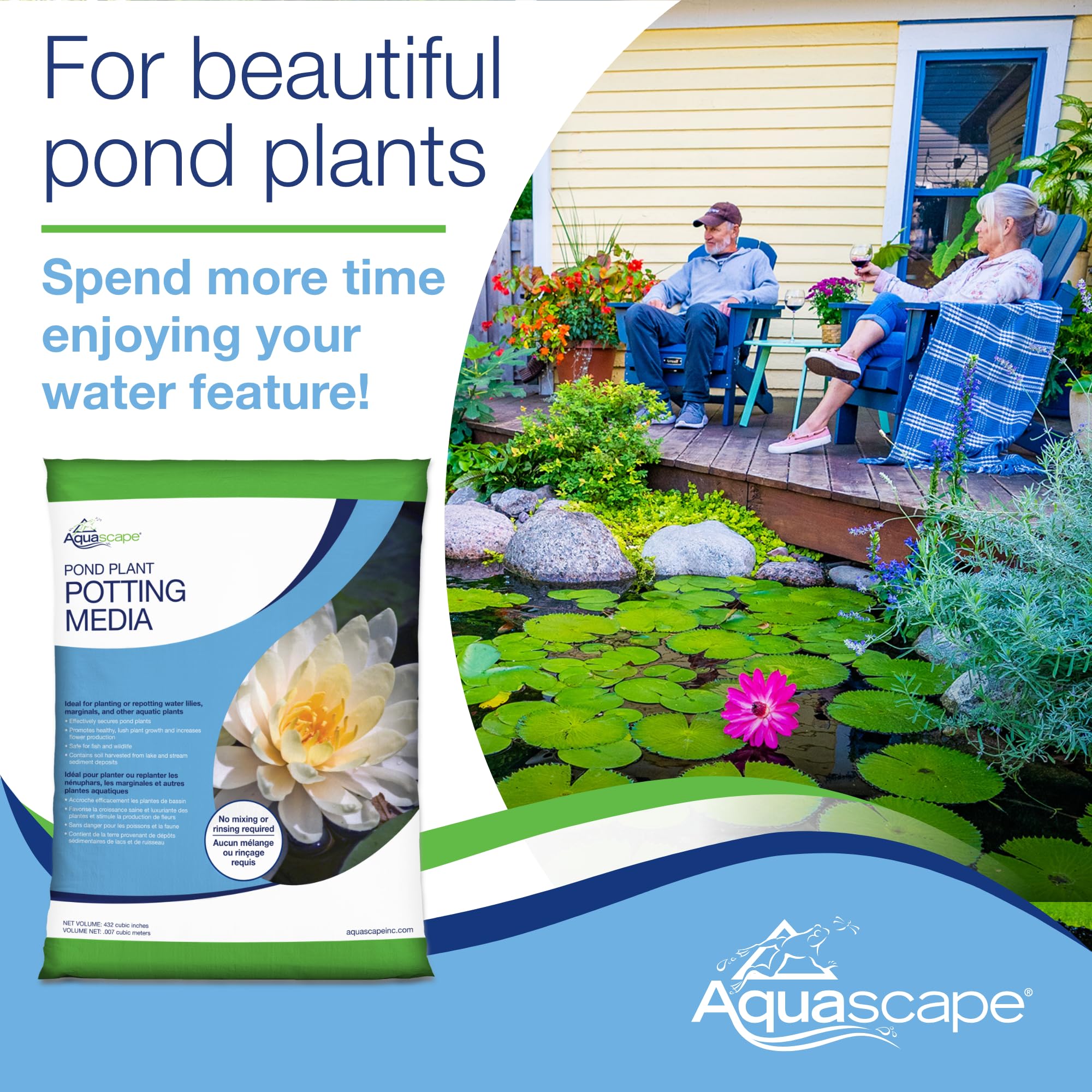 Aquascape Terreno Acquatico Ricco di nutrienti per Giardini Acquatici, Supporta Una Forte Crescita delle Radici, 1000 cm cubi, 89003