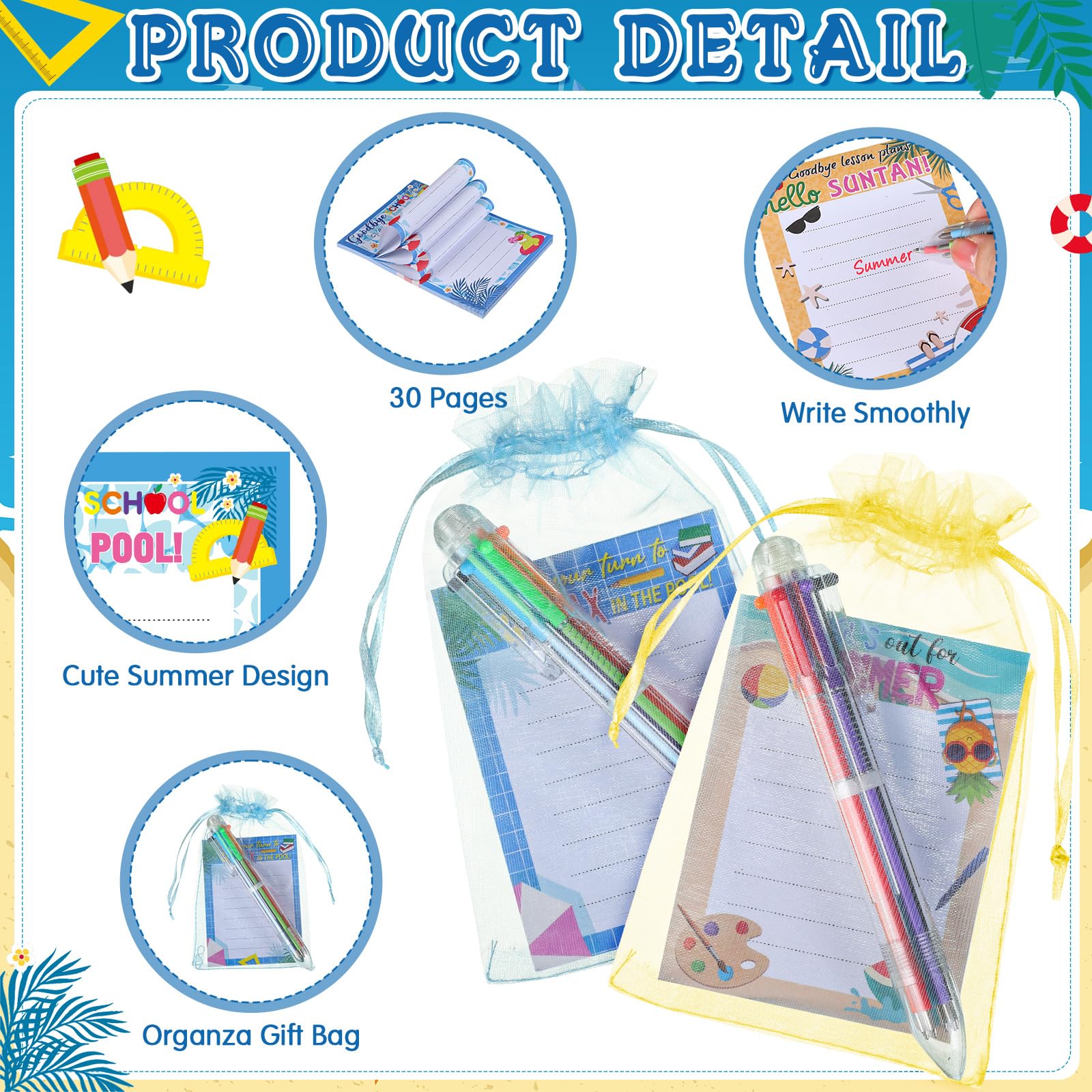 48 Pack End Of Year Gift Bags Bulk School Summer Party Favors School's