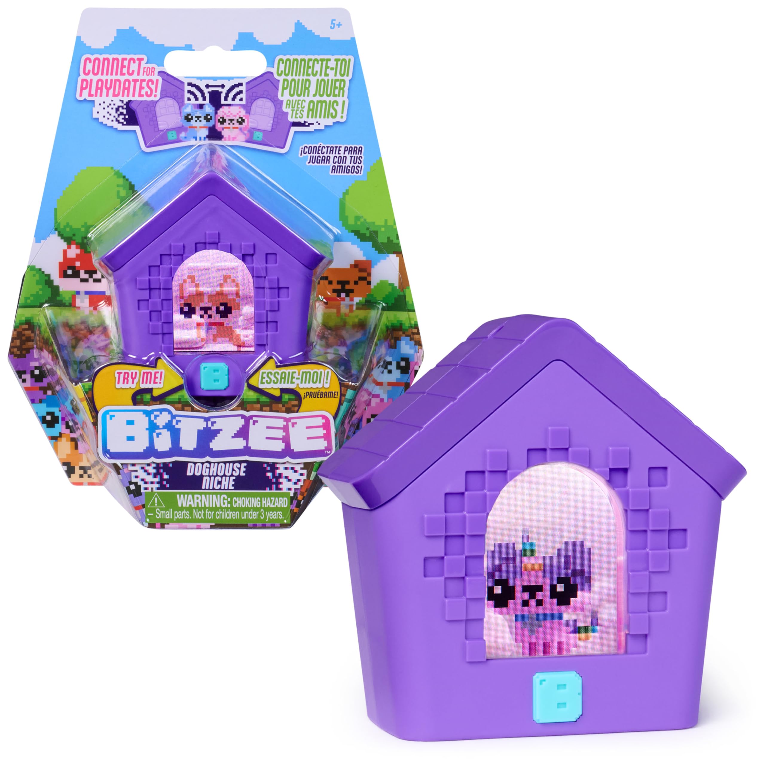Bitzee - Mascota Digital Doghouse - Mascota Virtual con 15 Cachorros Que Reaccionan al Tacto con Interacciones y Sonidos - Juguetes Niños 5 Años + - Regalo Niño 5 Años +