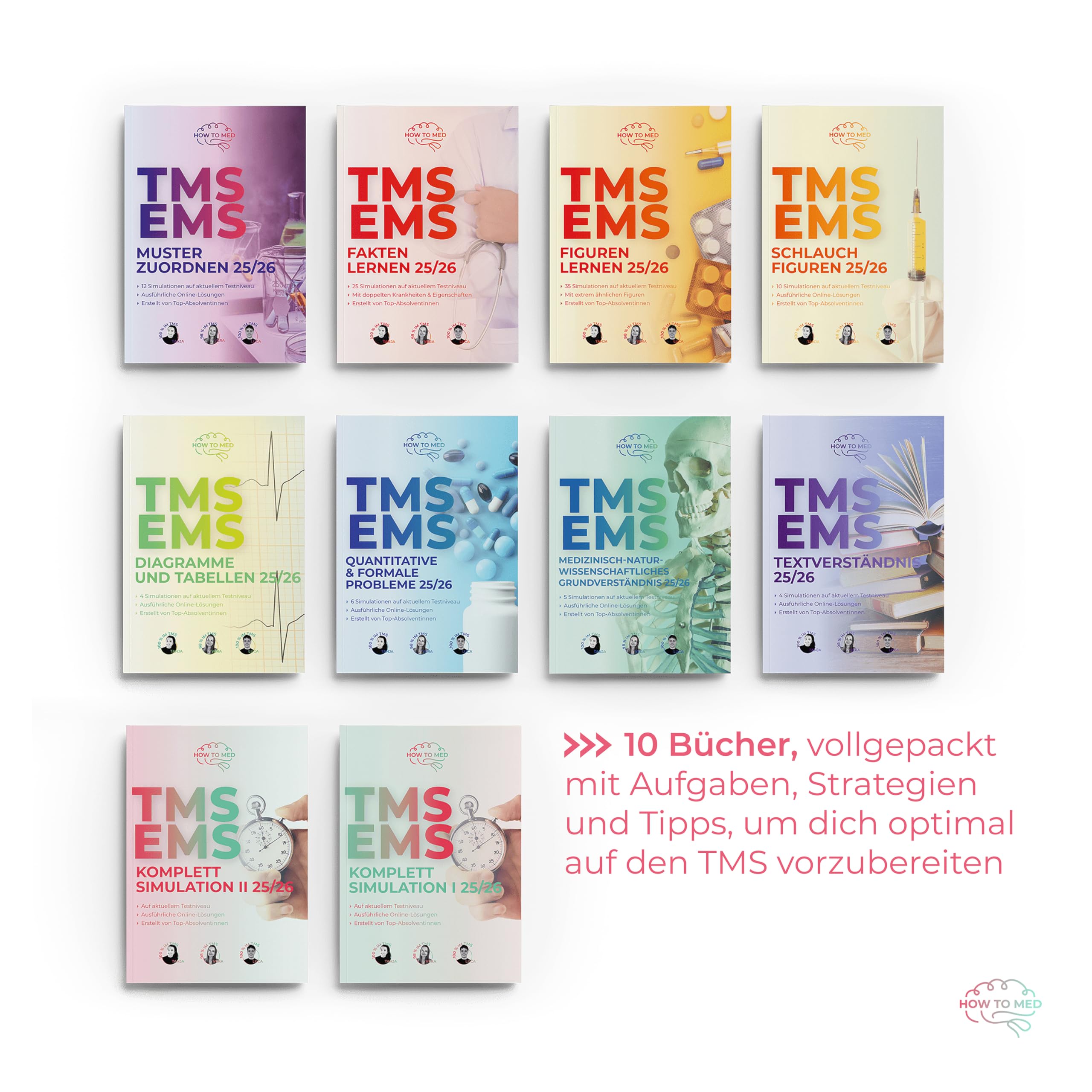 TMS & EMS Kompendium 2025/2026 - Leitfaden & Vorbereitung für den Medizinertest - Angepasst an letzten TMS - Übungsbücher Medizin Test in Deutschland
