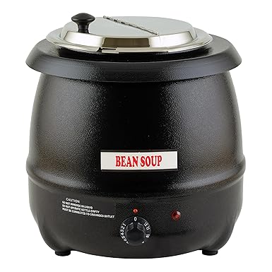 Winco Electric Soup Warmer, 10.5-Quart,Black