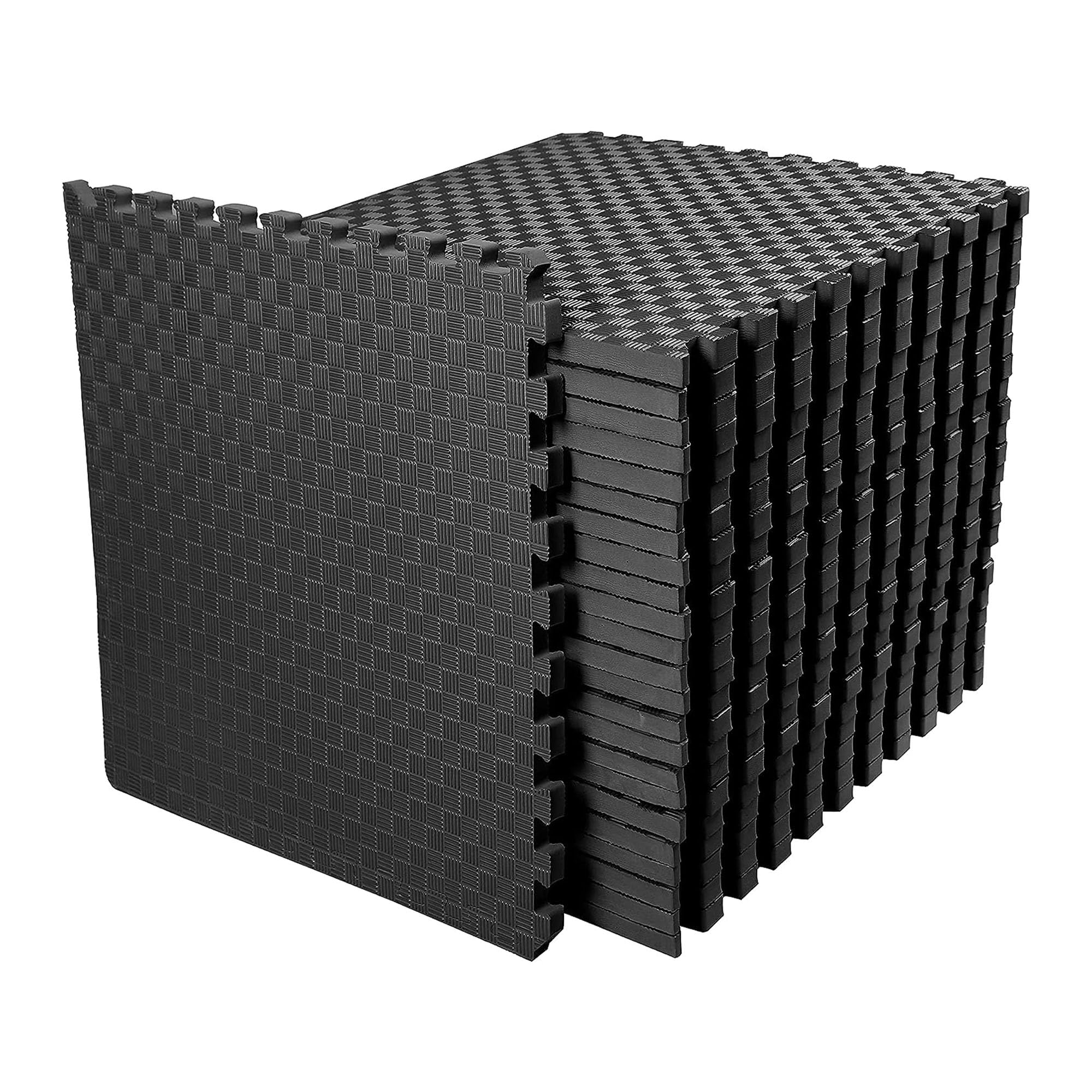 BalanceFrom 1" Extra Thick Puzzle Exercise Mat with EVA Foam Interlocking Tiles for MMA