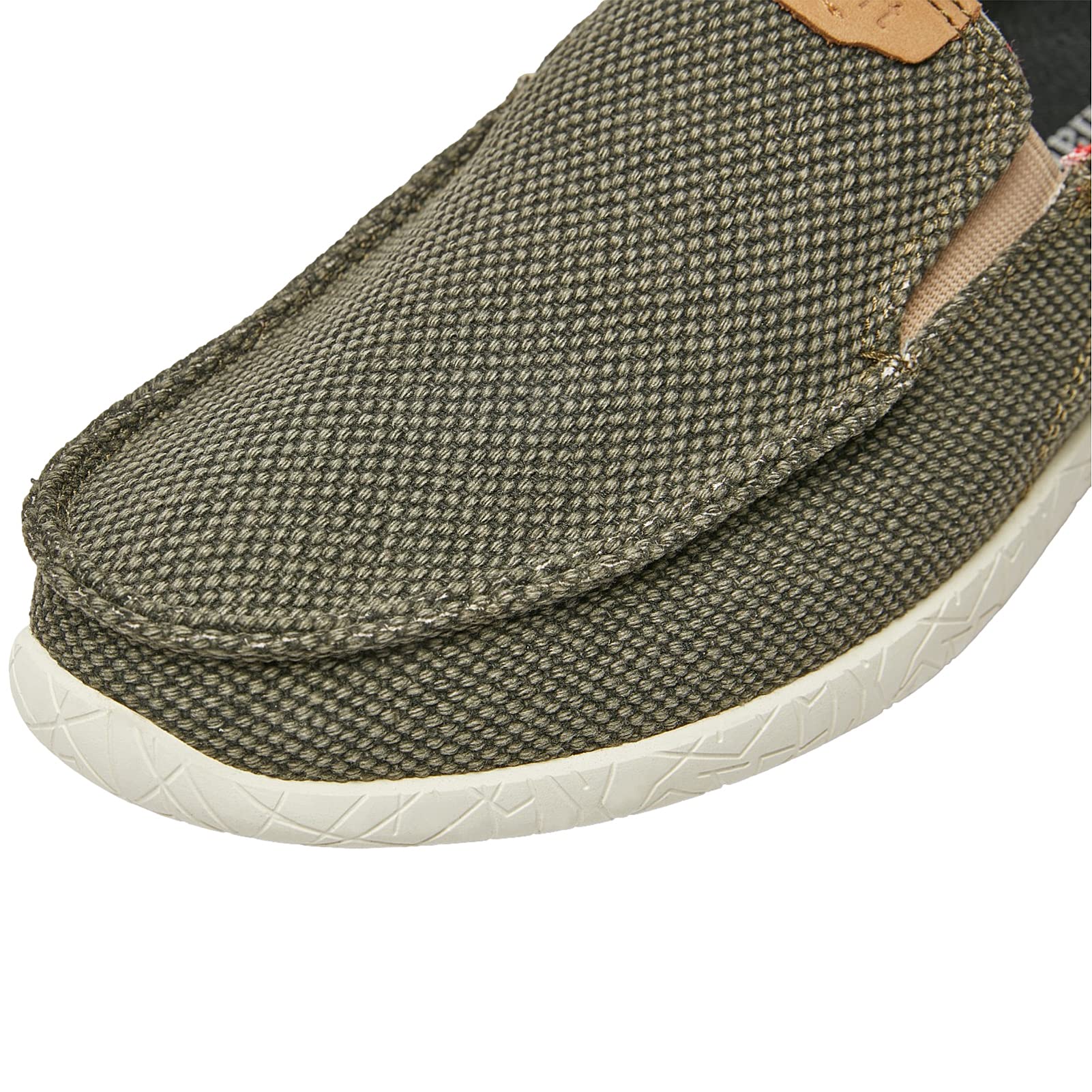 rismart Mocassini Slip-on da Uomo Casuale Tela Antiscivolo Comodo Scarpe da Passeggio