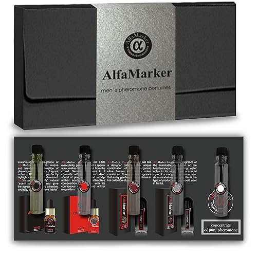 ALFAMARKER para hombres - Perfume de aceite de feromonas para hombres 0.2 fl oz - Colonia de peromona para hombres