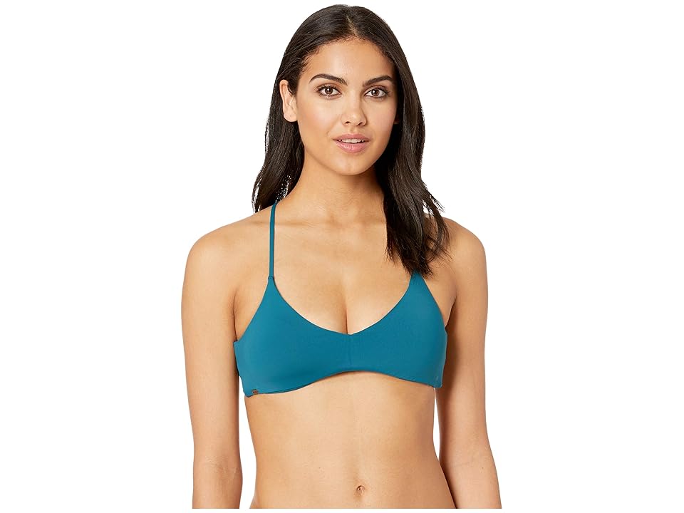 

O'Neill Salt Water Solids Bikini Top (Teal) Women's Swimwear, Blue