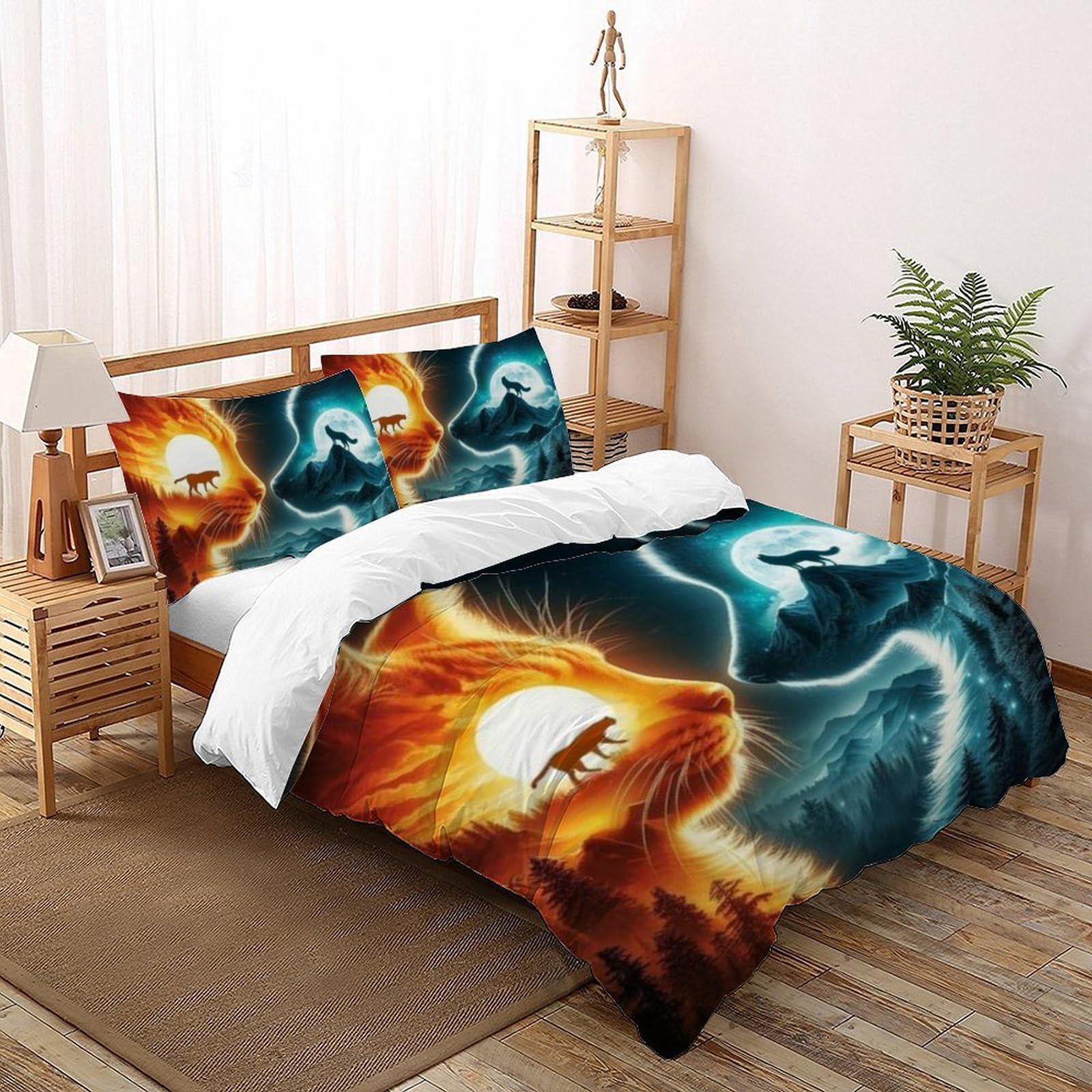 Housse de couette double Glace et Feu pour transformer la chambre de votre garçon en un clin d'œil