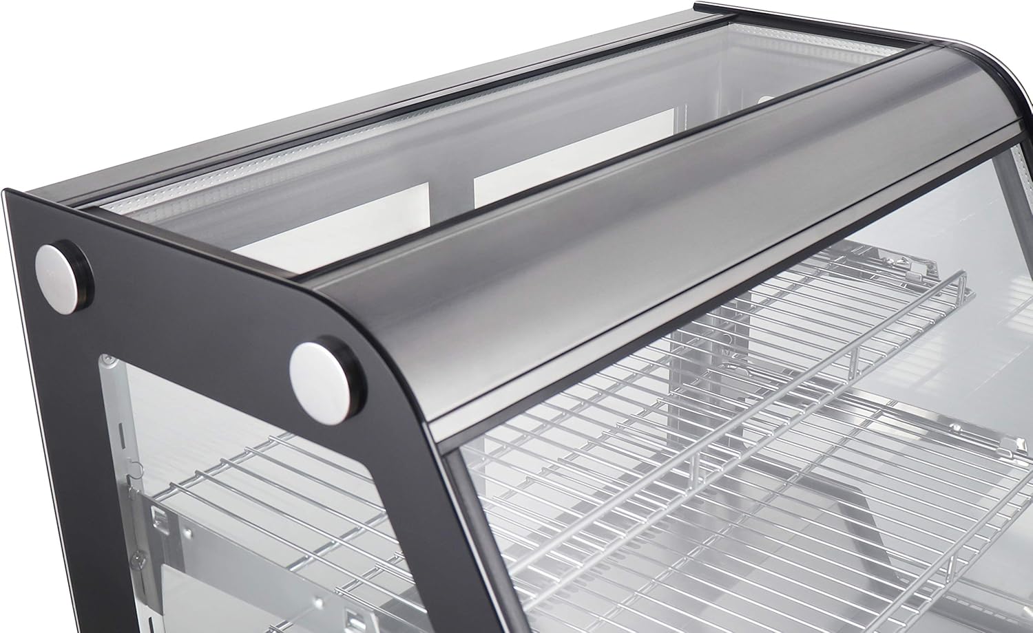 KoolMore - CDC-4C-BK 27" Commercial Countertop Refrigerator Display Case Merchandiser with LED Lighting - 4.6 cu. ft, Black and Stainless Steel (858154008300)