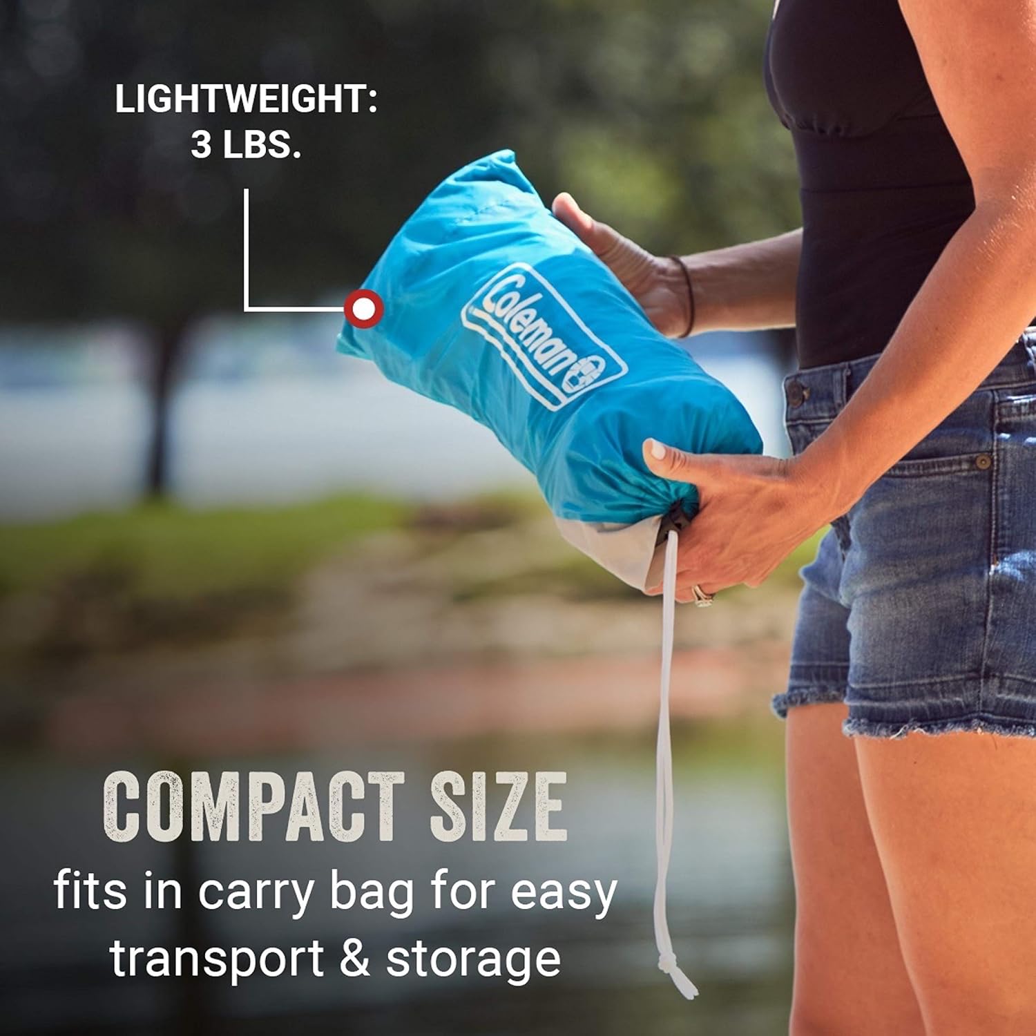 Coleman Skyshade Compact Beach Shade, Pop Up Beach Tent, Portable Shade