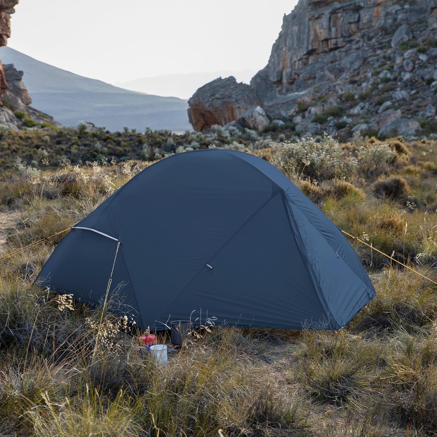 Naturehike Mongar Tienda 2 Personas Tienda Ultraligera Tienda Mochila 4 Estaciones Tienda 210T Polister para Camping Trekking Ciclismo Montaismo