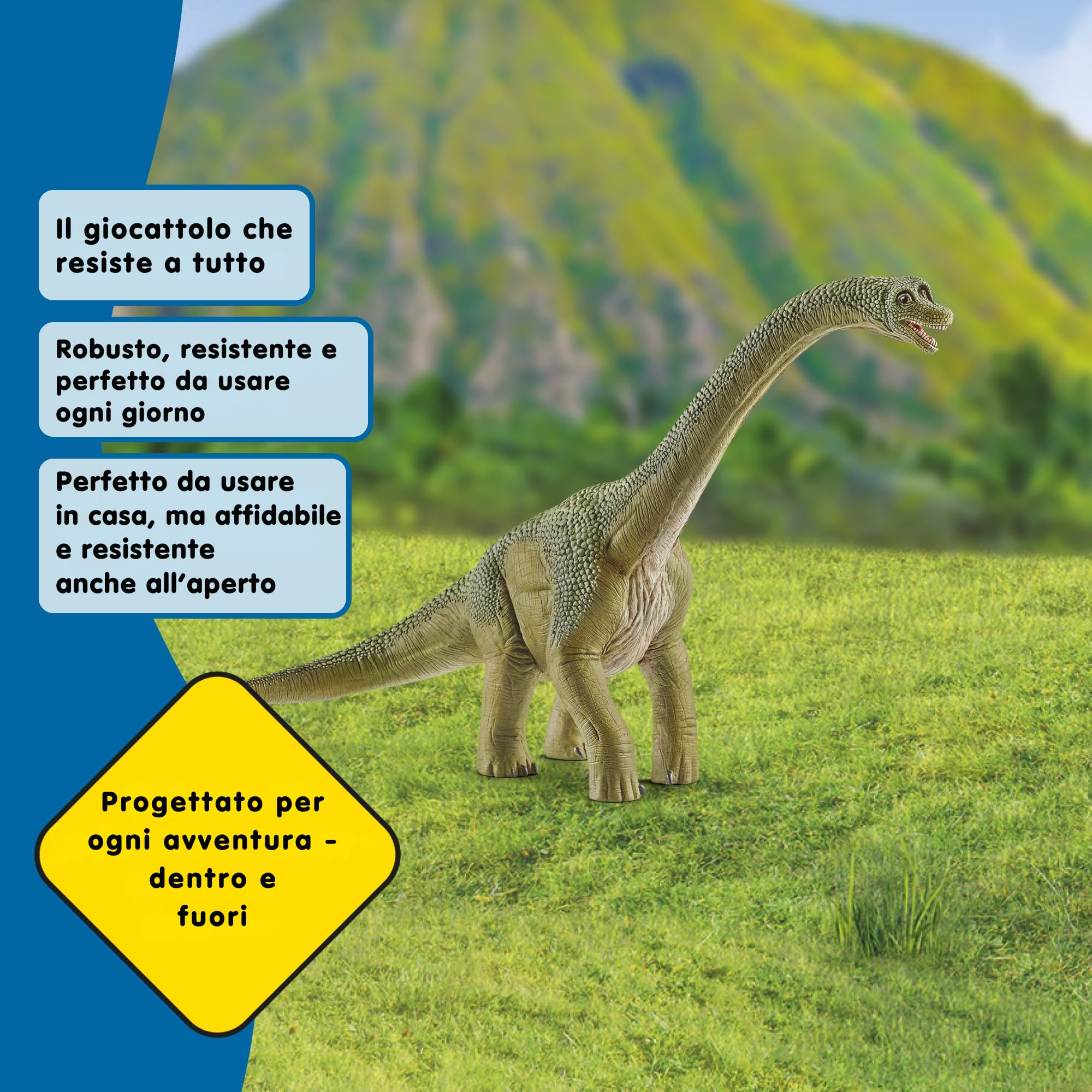 SCHLEICH DINOSAURS | Brachiosauro 14581 | dinosauro realistico | giocattolo dinosaura da collezione | idea regalo per bambine e bambini | giocattolo dinosauro da 3 anni | 30 x 12 x 19 cm
